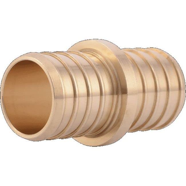 Sharkbite UC020LF Pex Barb Fittings Coupling, Brass