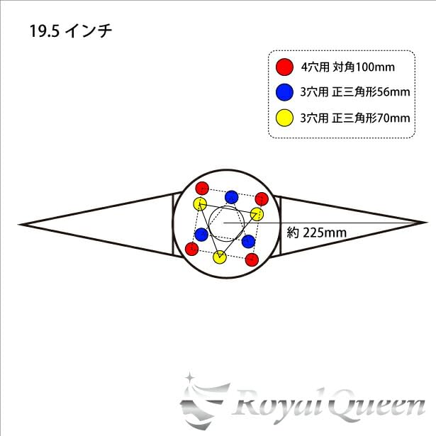 Amazon | 【RoyalQueen】ホイールスピンナー 新型 一文字型 ウロコ柄