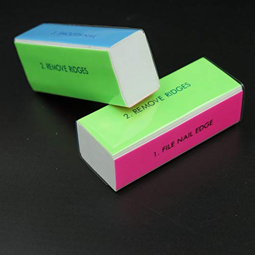 Mausong Nail Art 4 Ways Polish Sanding File Block Manicure Product 2 Pack #TOP3