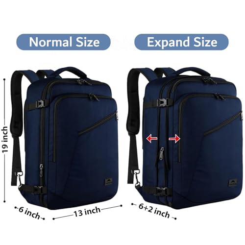 MATEIN Expandable Ryanair Cabin Bags Underseat, Travel Backpack Cabin Size, Cabin Bag, Rucksack for Plane Hand Luggage Backpack