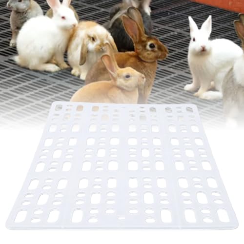 Alfombrilla para jaula de conejo modular y lavable en color blanco 4