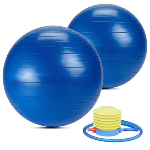 Balle de yoga Pilates antidérapante de 55,9 cm pour entraînement équilibre