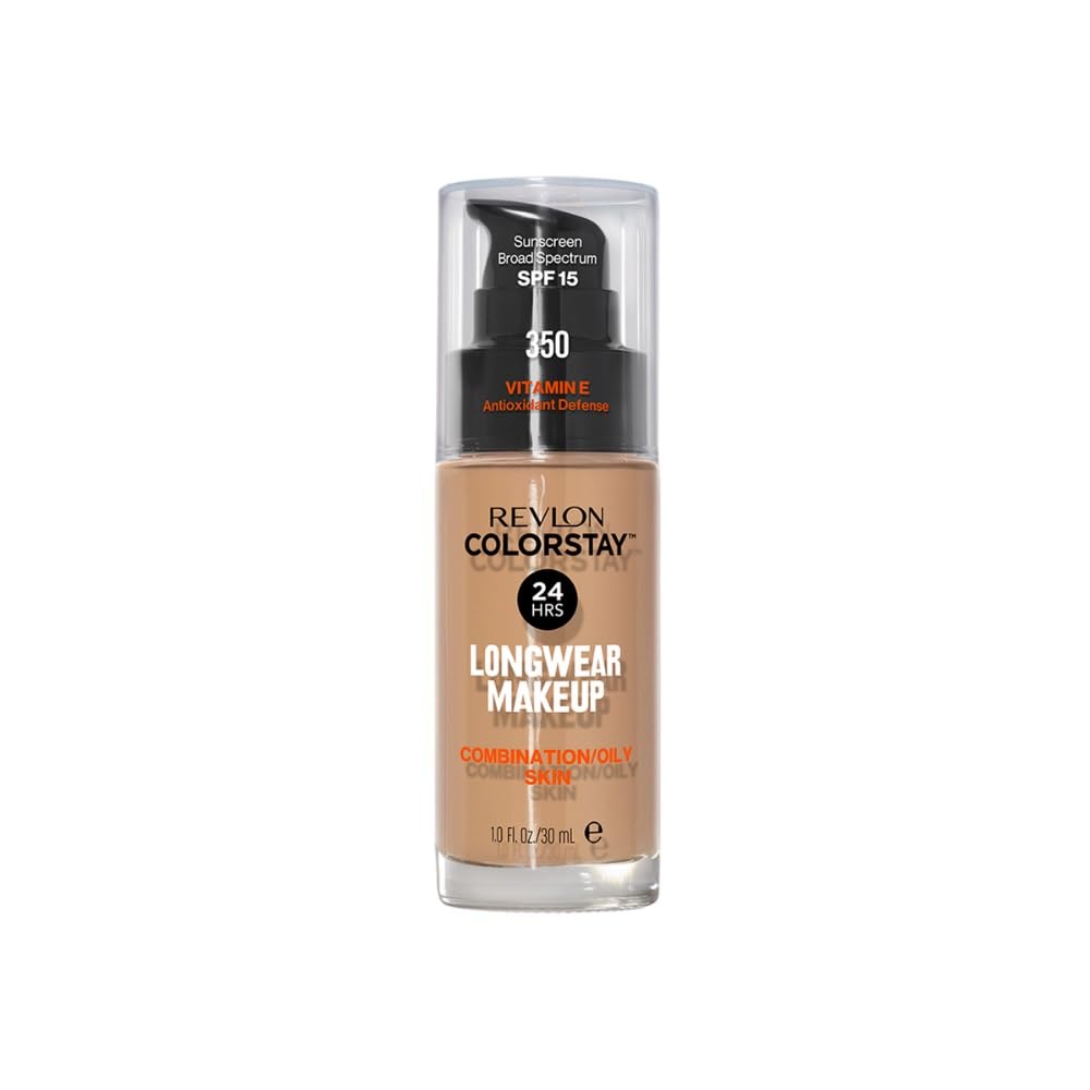 RevlonColorstay Softflex Combi/Oily With Pump, 350 Rich Tan, 30 ml (Pack of 1)