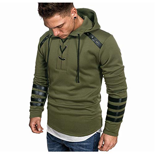 Preisvergleich Produktbild qulvyushangmaobu Herren Sweatshirt Kapuzenpullover Sweatjacke Pullover Hoodie Gerippte Ärmel und Saum Sweatshirt Kapuzenpullover Sweatjacke Pullover Hoodie Sweat Hoody Sweatshirt Herren Pullover