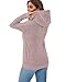 CAENP zip up hoodie Women long sleeve loose sweatshirt 2025 autumn winter fashion women's lightweight fleece zip up jacket workout clothing-Lavender-XL