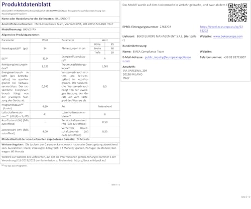 Bauknecht BKSV2 FAN freistehender Geschirrspüler /60 cm/ActiveDry – automatisches Türöffnungssystem/MultiZone – separates Ober- oder Unterkorbspülen/Startzeitvorwahl/Vollwasserschutz/Edelstahl