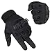 Unigear Gants Moto Homologué CE, Gants Scooter Unisexe Mi Saison Ecran Tactile Respirable pour Auto Moto, Vélo, Motocross, Camping, Randonné ou Protection des Autres Activités en Plein,Noir,L