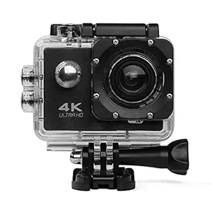 Drumstone 4K Ultra HD DV Outdoor Sports Action Camera with 16.0 MP Image, 4K @ 30 FPS Video, Support 32 G TF Card, 170 Degree Angle, Support Wi-Fi (5 Year Replacement Warranty)