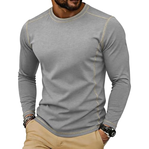 Sweat col rond manches longues avec coutures contrastées et unies