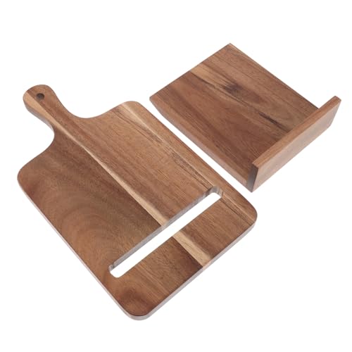 Soporte para libros de cocina Alasum en madera elegante, estante ajustable de alta calidad