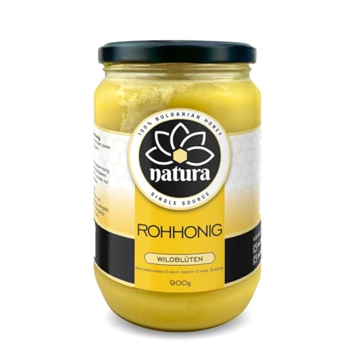 Natura Wildflower Honey 900g I Reich an Antioxidantien, Echte Hochwertiges Naturbelassener Honig...