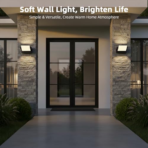 JHOTEC Modern Sleek LED Flood Light, 360° Rotatabl,hardwire 18W Wall Sconce, 1800LM 3000K Waterproof Outdoor Lighting for Yard, Driveway, Car Lot, Building by JHOTEC - Used condition - Image 2