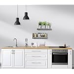 Sorbus Floating Shelves for Wall, Bathroom Shelves Wall Mounted for Kitchen, Bedroom, Bathroom Storage Over Toilet, Hanging Book Shelf for Wall Home Decor Living Room (Grey, 2 Pack) - Image 5