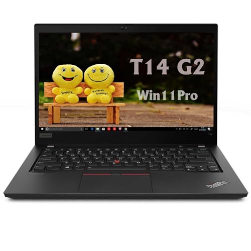 Lenovo Thinkpad T14 (Gen 2) Business Laptop, 14' FHD(1920x1080), AMD Ryzen R5 5650U 2.3Ghz-4.2GHz, 16GB DDR4, 512GB SSD, Backlit Keyboard, Webcam, Windows 11Pro (Renewed)
