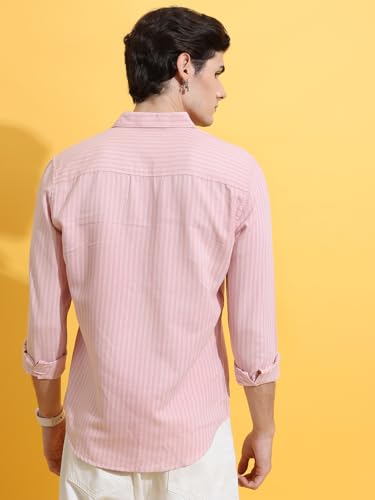 Image of Highlander Men's Slim Fit Striped Shirt | Full Sleeves | Everyday Wear Stylish Shirts for Men