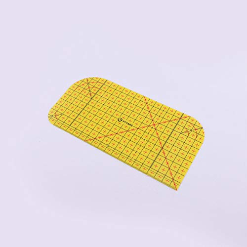 Toyvian RÃ©gua de Engomar Quente ResistÃªncia de Alta Temperatura Canto RÃ©gua Quilting Diy Ferramen