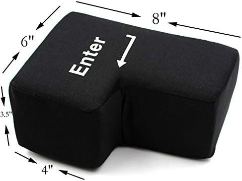 Miniatura 4 de USB Big Enter Key Giant Enter Button Aliviar el estrés Juguete de peluche, Almohada de mesa Juguetes Anti-Estrés Alivio del Estrés Relleno de Gran