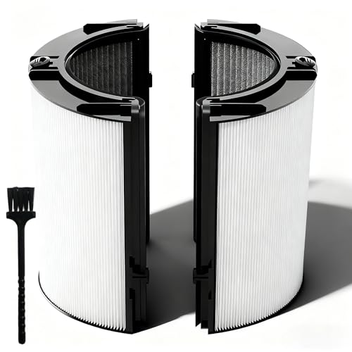 360Combi Glass H13 2-in-1 Hepa + Activated Carbon Filter Replacement Filter Compatible with Dyson TP06 TP07 TP09 TP10 TP04 TP7A TP4A DP04 HP04 HP06 HP07 HP09 HP10 PH01 PH02 PH03 PH3A Air Purifier