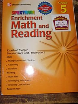 Paperback Enrichment Math and Reading: Grade 5 Book