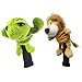 Jorzer Golf Club Head Cover Cute Animal-Shaped Golf Head Covers Plush Driver Headcover Protective Decorative 16x6 Inch Club Covers, Gifts, Turtle.