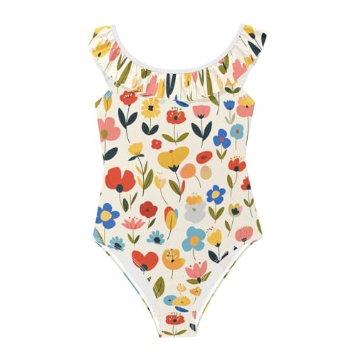 Bañador para niña infantil SyXIOP ropa de baño elástica de verano de 3 a 6 años