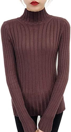 Amazon レディース ニット セーター 長袖 ハイネック トップス タートルネック スリム タイト リブ ショート丈 無地 着痩せ ファッション カジュアル 暖か 柔らか 通勤 通学 デート お出掛け 秋冬 プルオーバー セーター 通販