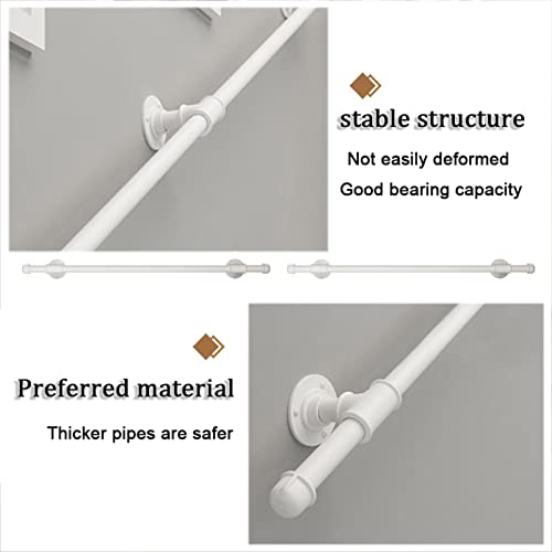Rambarde en métal blanc en fer forgé haut de gamme pour intérieur - 6