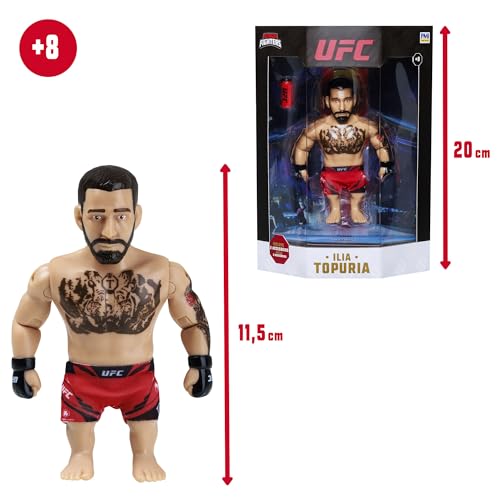 Miniatura 2 de Bizak UFC Leyendas Figura Articulada de Ilia Topuria de 11,5 cm con Accesorios, Colección Oficial MMA, +8 años, (64119016-02)