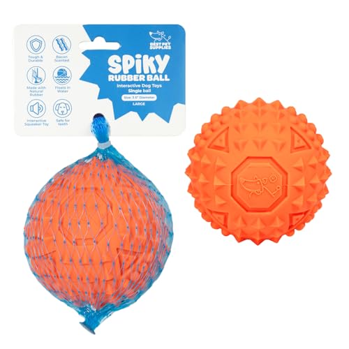 Image of Best Pet Supplies Squeaky Dog Toys with Soft Durable Fabric for Small, Medium and Large Pets Interactive Toy for Indoor Play, Supports Active Biting and Play - Orange (L:3.5 inch)