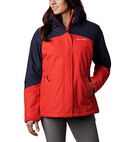 Columbia Bugaboo II Chaqueta Interchange con Forro Polar extraíble, Mujer, Bold Orange, S