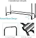 GiantexUK 4FT/5FT/6FT/8FT Firewood Rack with Waterproof Cover, Metal Log Storage Rack Holder with Vent and Handle, Indoor Outdoor Fireplace Wood Storage Shelf Stand for Garden Backyard (153x35x123cm) GiantexUK 4FT/5FT/6FT/8FT Firewood Rack with Waterproof Cover, Metal Log Storage Rack Holder with Vent and Handle, Indoor Outdoor Fireplace Wood Storage Shelf Stand for Garden Backyard (153x35x123cm)