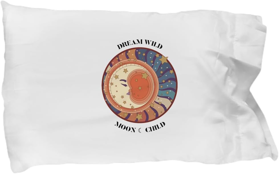 Pillowcase Dream Wild Moon Child Astrology Lover Gift Funny Vintage Retro Fan Pillow Cover Case 20x30