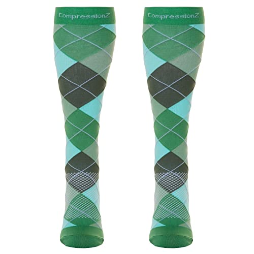Image of CompressionZ 30-40 mmHg Compression Socks for Women & Men | Knee-High Support Stockings Travel, Nurses and Athletes