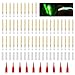 Stebcece 50 Pcs Fishing Light Sticks Glow Tip Long-Lasting Glowing Fishing Rod Fihisng Green Fluorescent Light Rod Glow Sticks