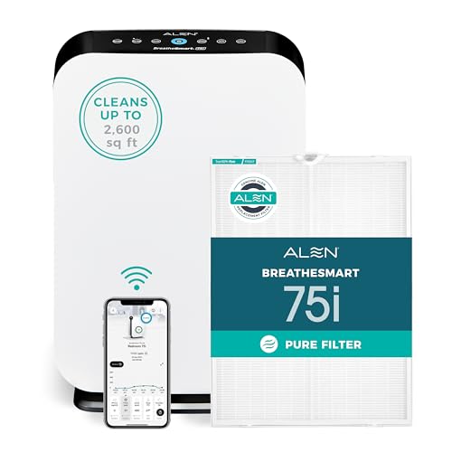 Alen Air Purifer BreatheSmart 75i HEPA w/Pure Filter for Large