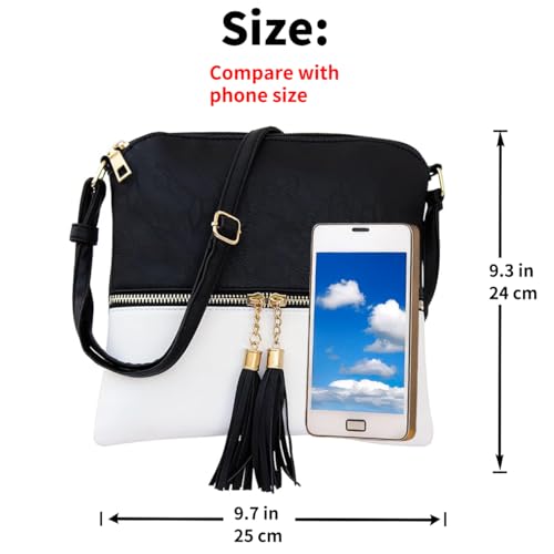 Women's Crossbody Bag with Tassel - Shoulder Handbag for Ladies2