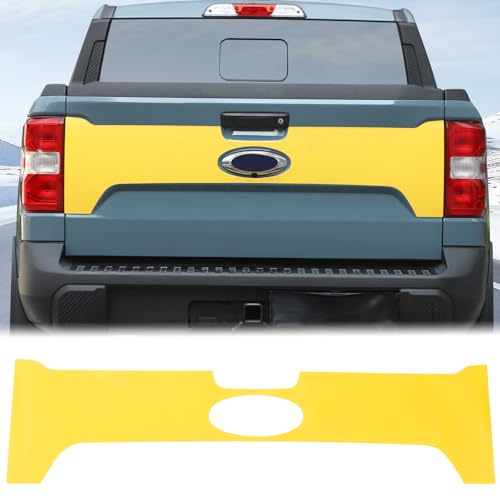 Image of Aunginsy Trunk Tailgate Panel Decal Sticker Wrap Compatible with Ford Maverick 2022-2025 Pickup Trunk Tailgate Door Panel Yellow Graphics Precut Vinyl Decal Decorative Sticker Protection Accessories