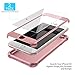 ORETECH Compatible with iPhone 7/8 Case, with 2 Pack HD Screen Protector 360° Full-Body Silicone Soft TPU Hard PC Protective Bumper Phone Case Cover - Rosegold