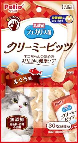 ペティオ (Petio) クリーミービッツ フェカリス菌 まぐろ味 30ｇ（乳酸菌（フェカリス菌）配合、DHA・EPA・タウリン配合、着色料・香料無添加）のサムネイル
