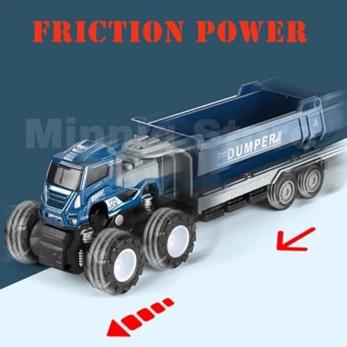 Image of Dumper Transport Truck 1:43 Metal Toys Alloy Diecast Truck Set Toy, Diecast Miniature Car Model Best Birthday Gift for Kids[Multicolor = Sent Any 1 Truck]
