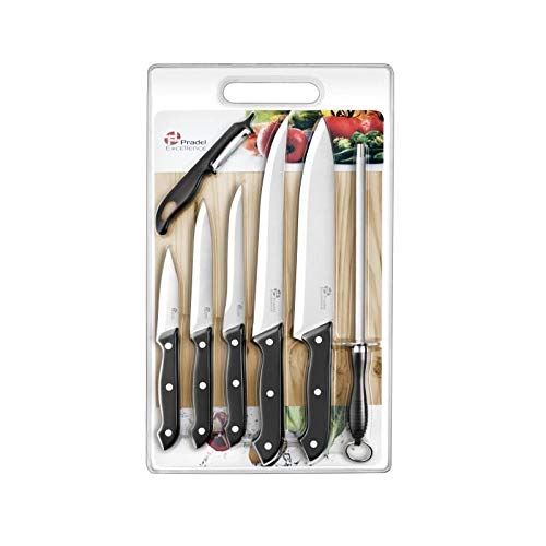 Set Cuchillos Cocina 7 Piezas Acero Inox Madera miniatura 2
