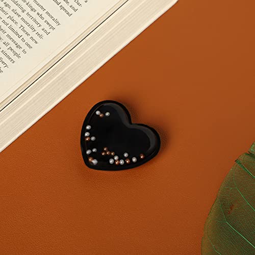 Image of Cute Anime Mobile Holder Grip Stand for Phones Selfie Holder for Smartphones, Designed for Kids and Teens. [ Gel Inside ]-(Model - Heart Black)