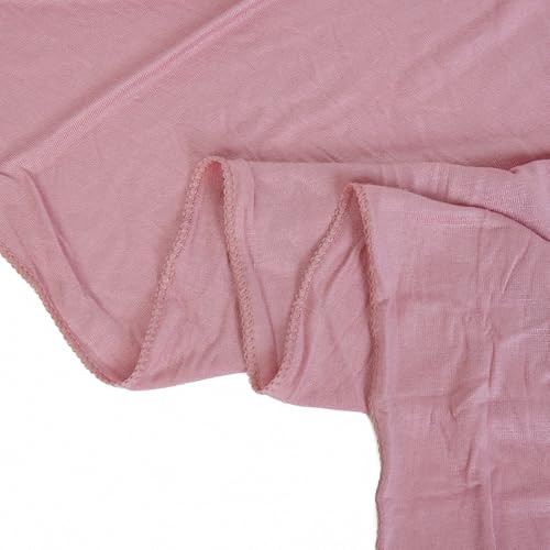 Ulalaza Women Solid Color Muslim Headscarf Turban Lightweight Jersey Hijab Scarf Wrap Arabia Islam Headpiece3