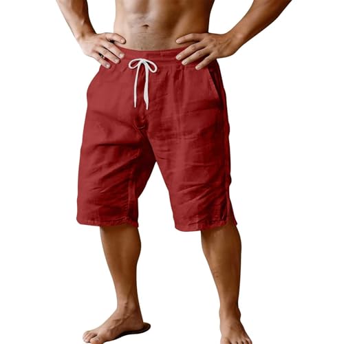 Shorts casuales para hombre Ctreela talla XX-Large rojo miniatura 5