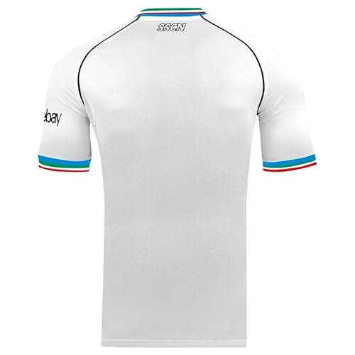 SSC NAPOLI Camiseta de competición, EA7, Escudo Tricolor, Tejido técnico Dry Touch, 2023/2024