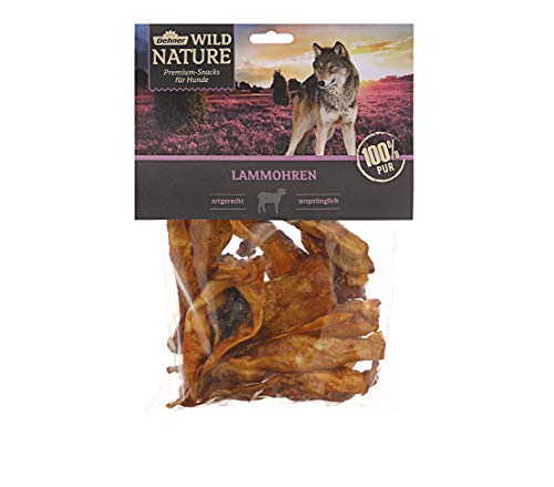 Dehner - Dehner Wild Nature Friandise pour Chien 100% Naturelle Friandises à mâcher pour Chiens Adultes et sensibles Convient à la Barbe Oreilles d'agneau 200 g