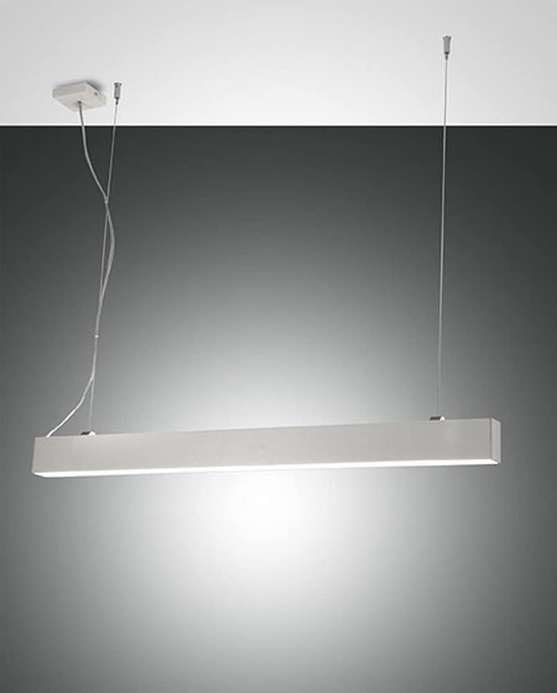 Next LED Integrated Pendant Ceiling Light Light White Glass