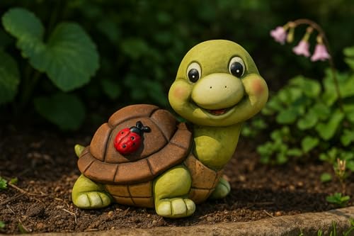 Schneemann-Versand Schildkröte Tinchen Keramik Gartenzwerg Deko Figur...