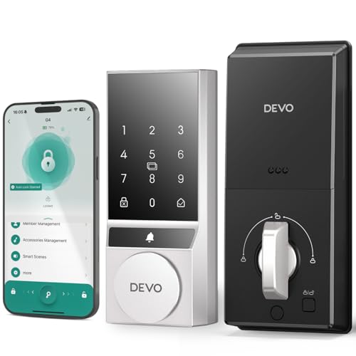 Devo G4 Smart Door Lock, Keyless Entry Deadbolt with Doorbell