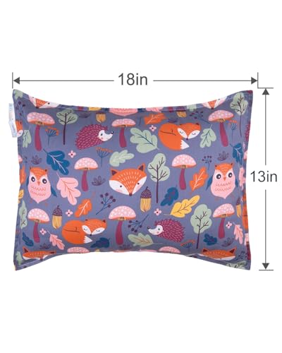 Image of ALVABABY Toddler Pillowcases Cotton Fit 13 inchx 18 inch or 12 inchx16 inch Kids Pillow